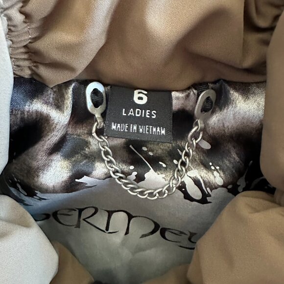 Obermeyer Tan Ski Jacket Waist Length Snowboarding Winter Snow Size 6 Women's - Picture 16 of 16